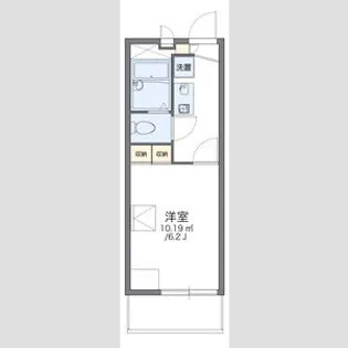 レオパレスピースアベニュー【2階】の間取り