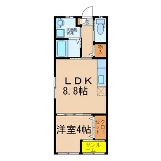 シエル B棟【2階】の間取り