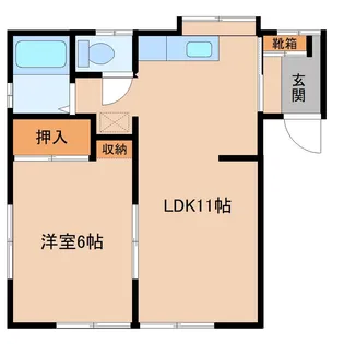 カームコマゴメ【1階】の間取り