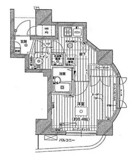 エクセリア白金高輪【6階】の間取り