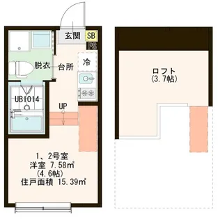 ウィステリア【1階】の間取り