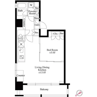 フォレシティ銀座イースト【5階】の間取り