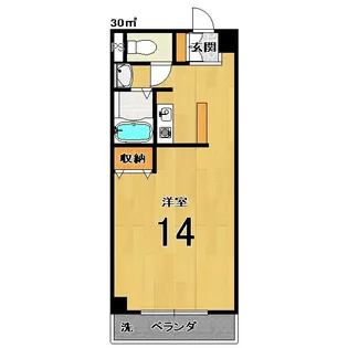 コム・デ・ザンファン【3階】の間取り