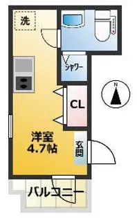 椎名町レジデンス【3階】の間取り