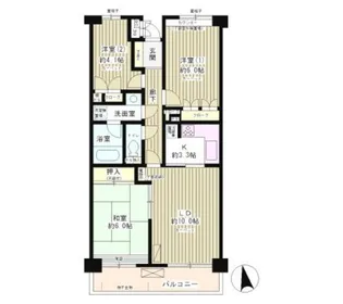 高田馬場パーク・ホームズ【1階】の間取り