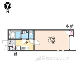 クレイノフローラ西長洲【2階】の間取り