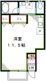 アビテブランシュ関町【1階】の間取り
