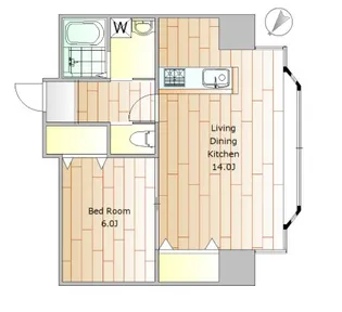 グレイス長原【2階】の間取り