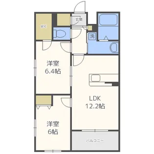 GROLIA藤崎【3階】の間取り