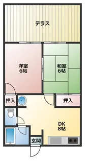 シティハイム松栄【1階】の間取り