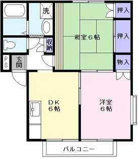 エステートピアラトゥール【2階】の間取り
