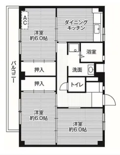 ビレッジハウス善部2号棟【1階】の間取り