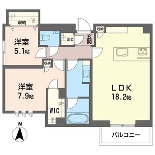 オーギュスト ルネ【3階】の間取り