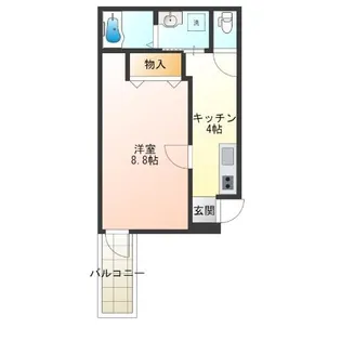 フジパレス中加賀屋II番館【3階】の間取り