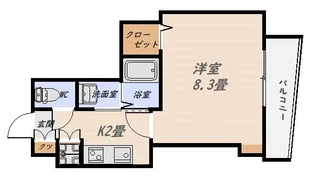 コスモガーデン鴨池【5階】の間取り