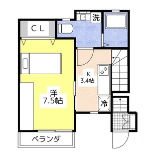 プレジールさくら【2階】の間取り