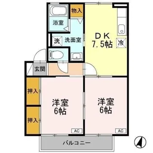 メルベーユ【2階】の間取り