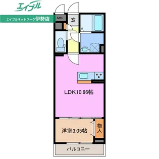 MTF-II咲【3階】の間取り
