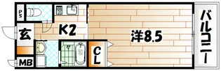 セトルイン鳳【4階】の間取り