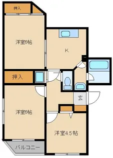 マークスフォート【2階】の間取り