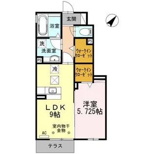 ルナピエーナ【1階】の間取り