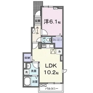 キルシュ 曙 II【1階】の間取り