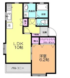 ガーラサントクII【2階】の間取り