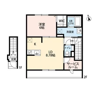 Amour Valle Fiume【2階】の間取り