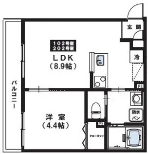 Maison Calme【1階】の間取り