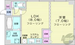 パレスOZ【2階】の間取り