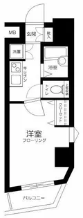 パークウェル千駄木駅前【11階】の間取り