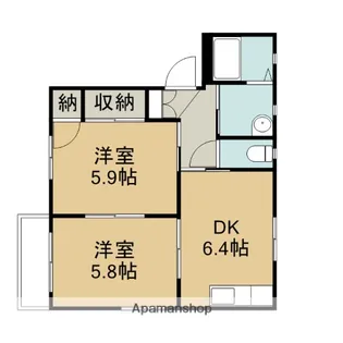 ルミナス1号館【1階】の間取り