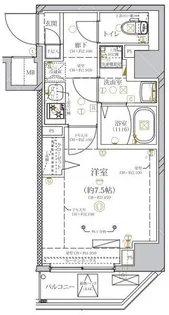 ディアレイシャス田園調布南【2階】の間取り