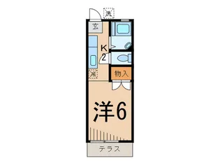 ハイツクリザンテム【1階】の間取り