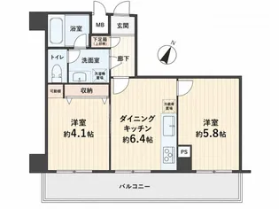ロイヤルプラザ金町【7階】の間取り