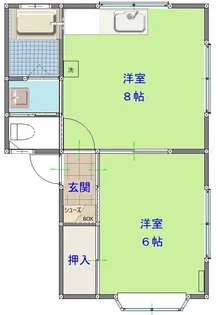 ラポールながとVII【2階】の間取り