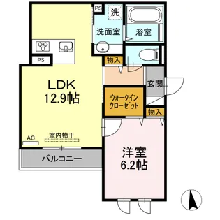 リベルテ【2階】の間取り