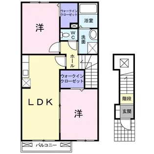 トキメック・ハイムC【2階】の間取り