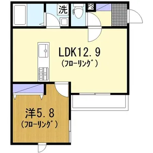 アストライア大和【2階】の間取り