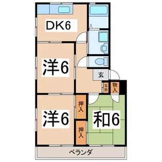 レヂデンスサガラA【4階】の間取り
