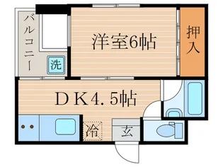 メゾンドマルワ【5階】の間取り
