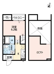 プリムローズ吉塚【1階】の間取り