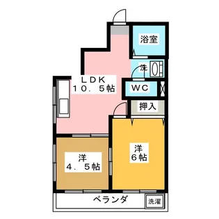 第1Uコーポ【3階】の間取り