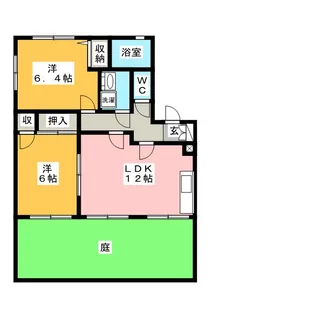 タウンズ碧 C【1階】の間取り