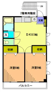 アプリシェイト【2階】の間取り