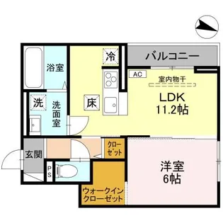 ソレイユ・ウエスト【1階】の間取り