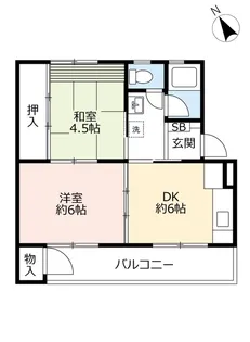 UR徳力【4階】の間取り