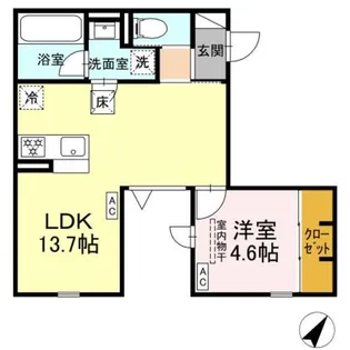 U Residence 森野【1階】の間取り