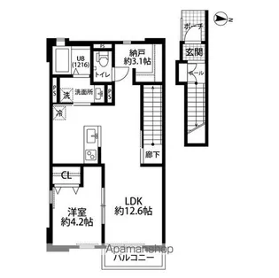 デュラカーサ セブン【2階】の間取り