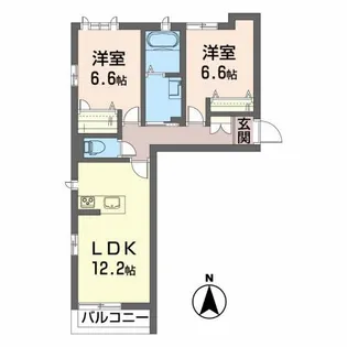 セルディーナYS【1階】の間取り